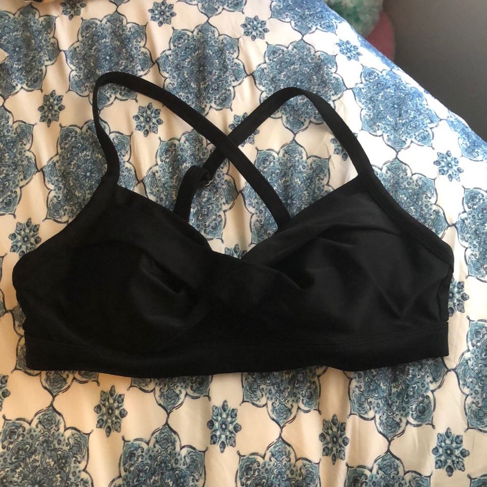 Black Athleta Swim top